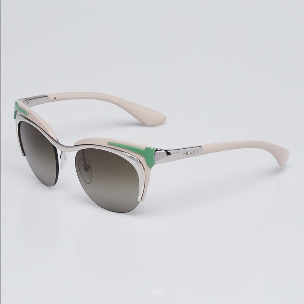 SOLD💥 PRADA Beige/Green Dixie Sunglasses SPR61O